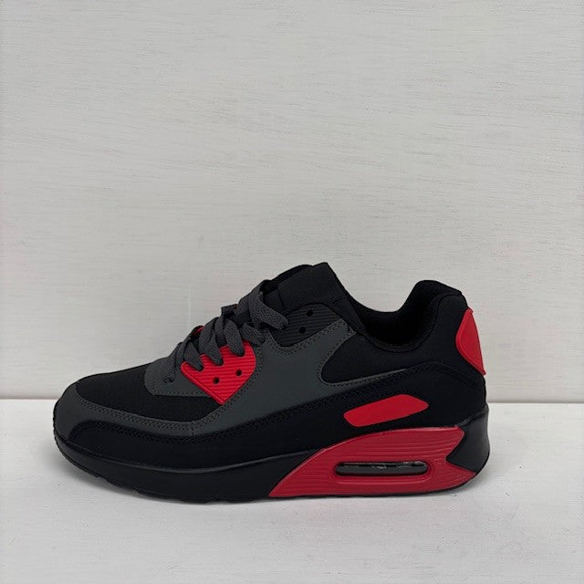 Gave air sneakers zwart grijs rood