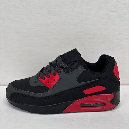 Gave air sneakers zwart grijs rood