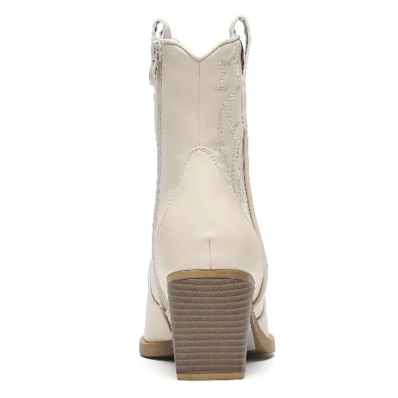 Korte cowboylaars beige