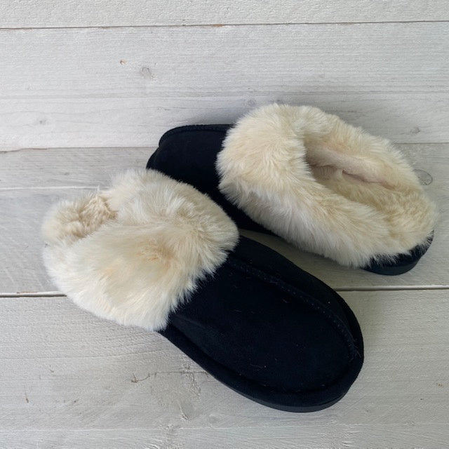 Cozy pantoffels zwart