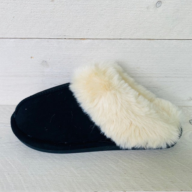 Cozy pantoffels zwart