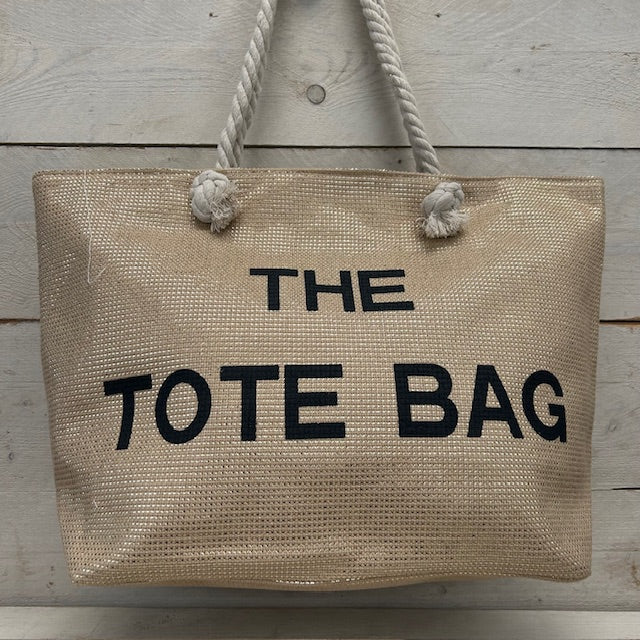 The tote bag strandtas goud