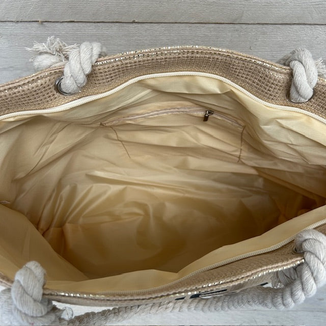 The tote bag strandtas goud