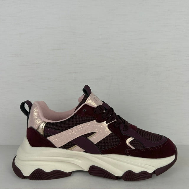 Posh by Poelman gigi sneakers bordeaux with combination