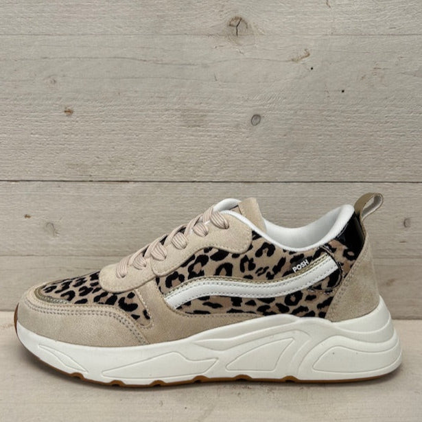 Posh by Poelman sneakers brown animalprint –