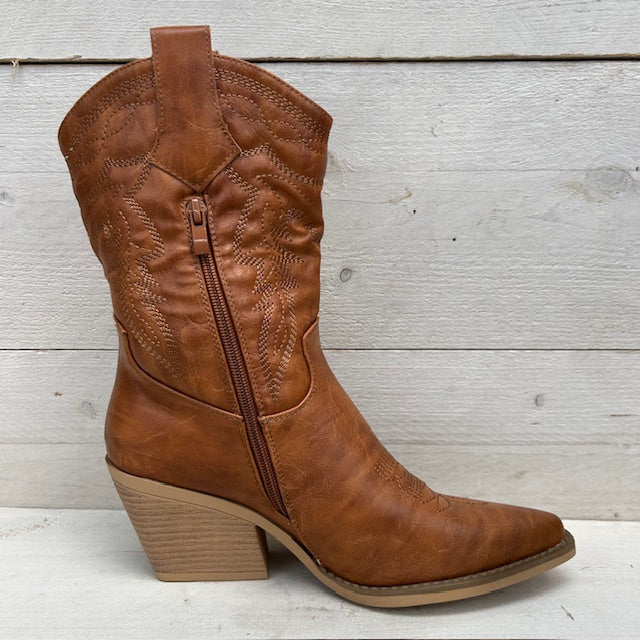 Stoere cowboylaarzen camel