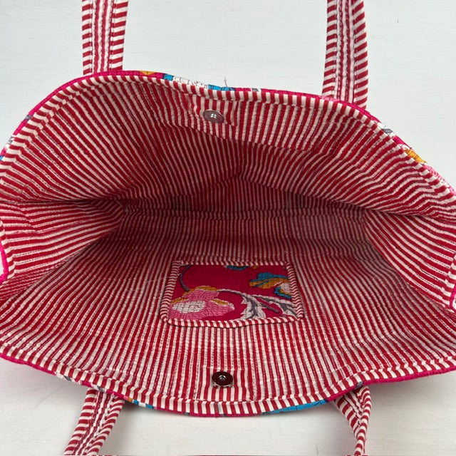 Zomerse shopper bloem fuchsia