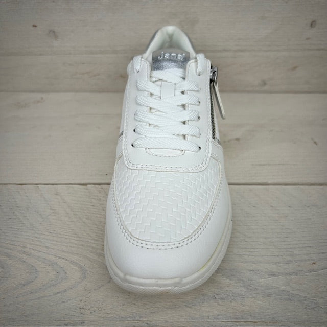 Jana sneakers white silver
