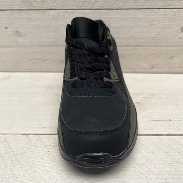 Air sneakers zwart groen