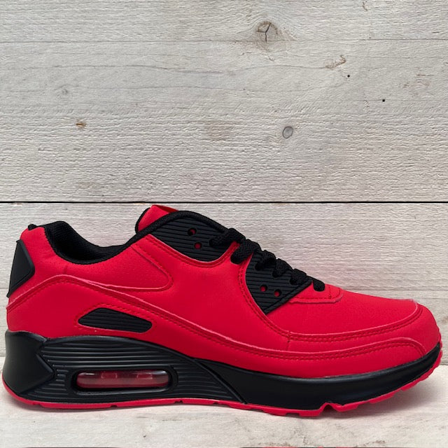 Air sneakers rood zwart (verkrijgbaar van maat 40 t/m maat 45)