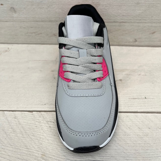 Air sneakers grijs zwart roze