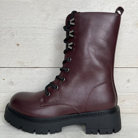 Veterboots rood bruin