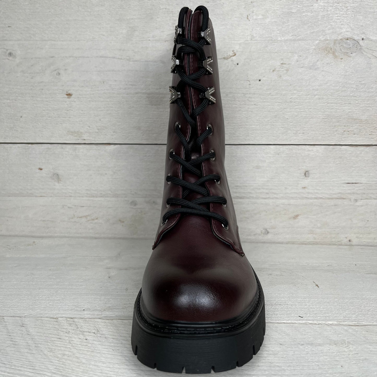 Veterboots rood bruin