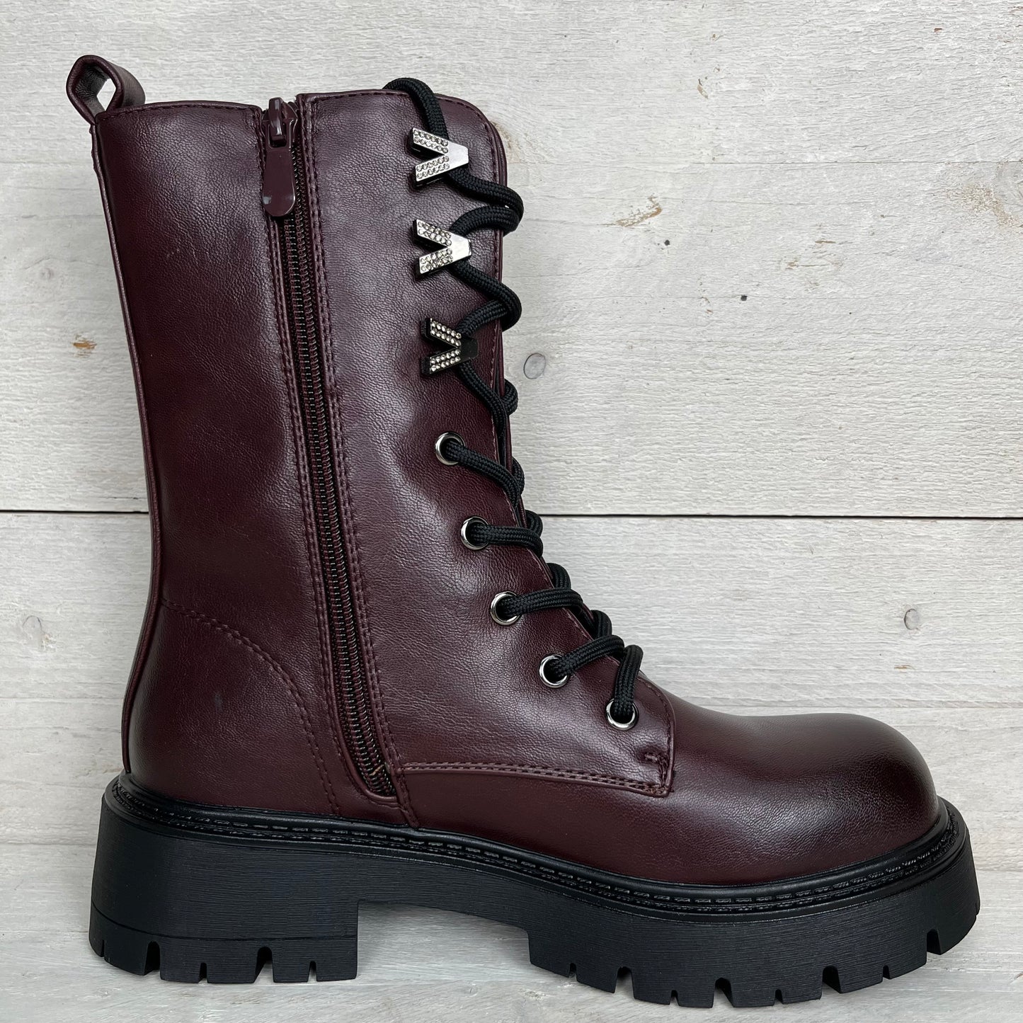 Veterboots rood bruin