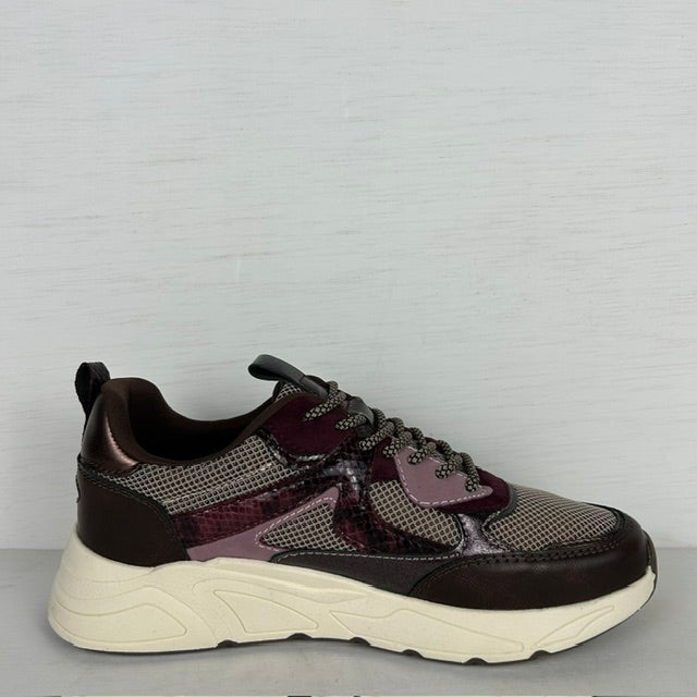Posh by Poelman kiki sneakers bordeaux with combination