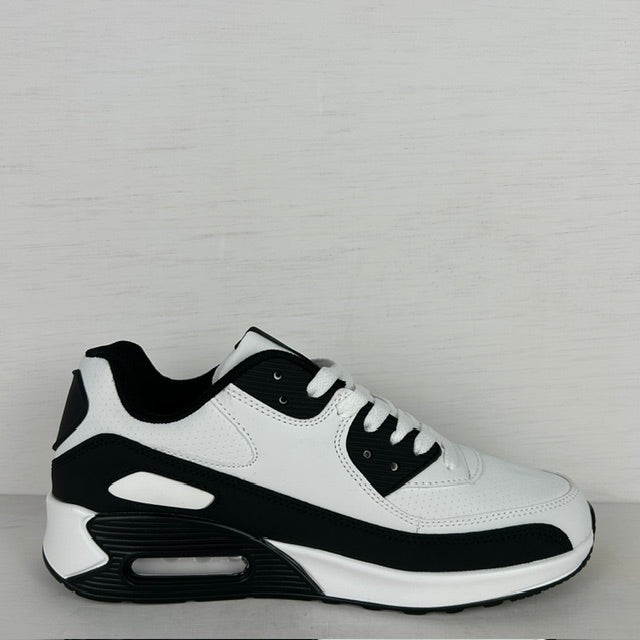 Gave air sneakers wit zwart (maat 36 t/m 45)