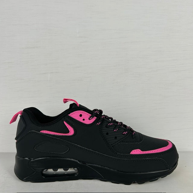 Gave air sneakers zwart roze