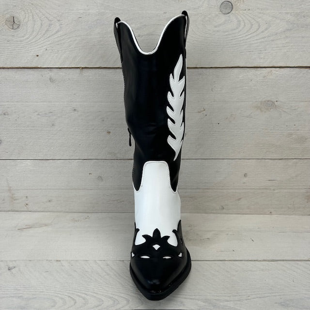 Cowboylaarzen met gaaf design zwart
