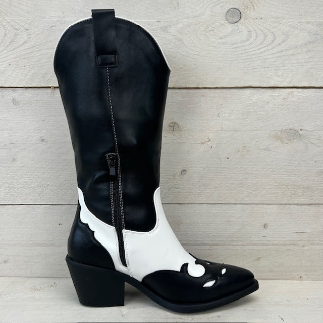 Cowboylaarzen met gaaf design zwart