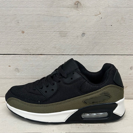 Air sneakers zwart donkergroen