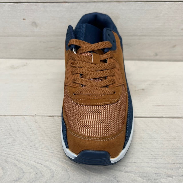 Air sneakers camel blauw