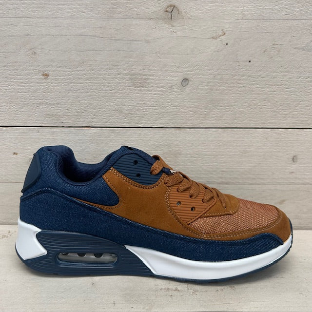 Air sneakers camel blauw