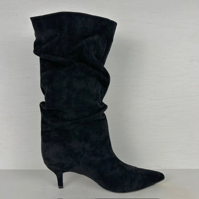 Trendy cowboylaarzen met naaldhakje zwart
