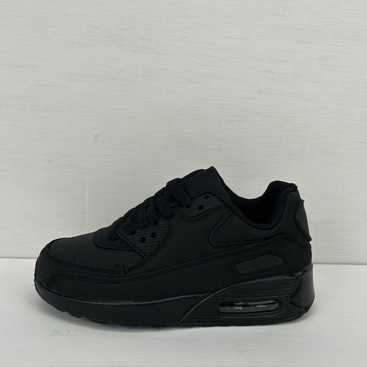 Kids gave air sneakers all black