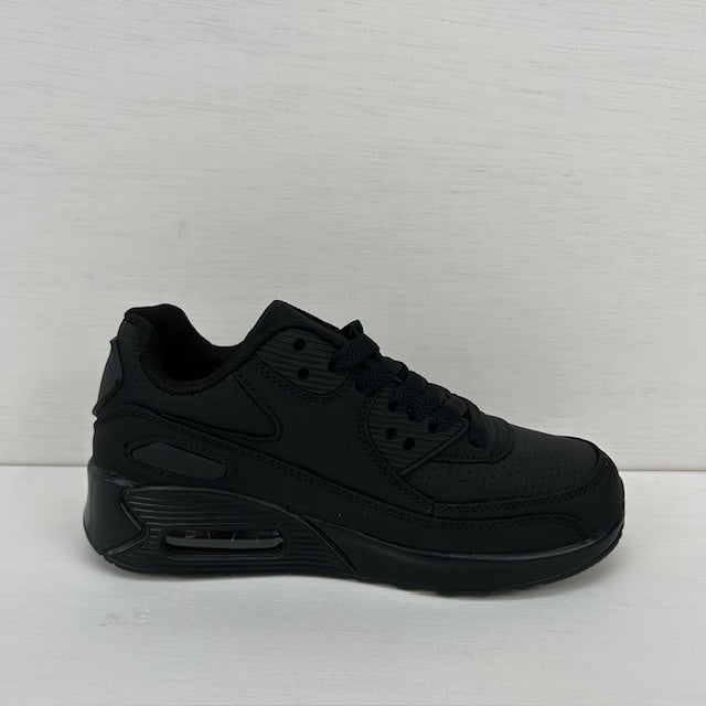 Kids gave air sneakers all black