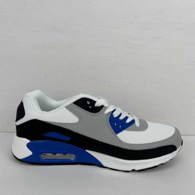 Air sneakers wit grijs blauw (verkrijgbaar van maat 40 t/m maat 45)