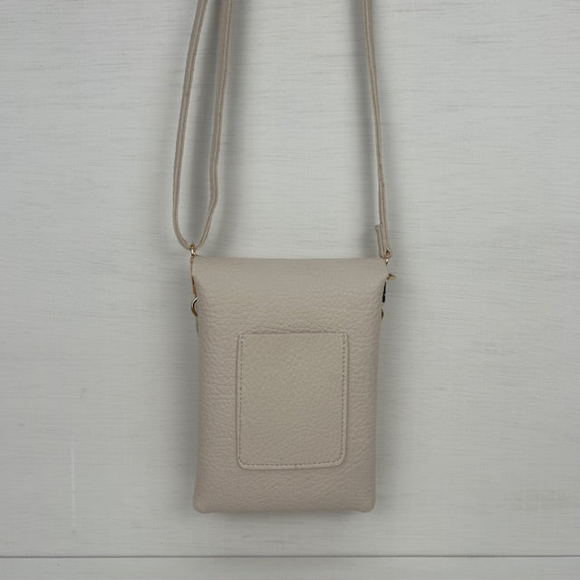 Basic telefoontasje beige