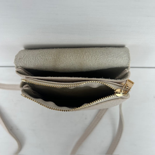 Basic telefoontasje beige