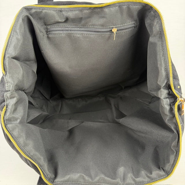 Leuke shopper met hartjes zwart