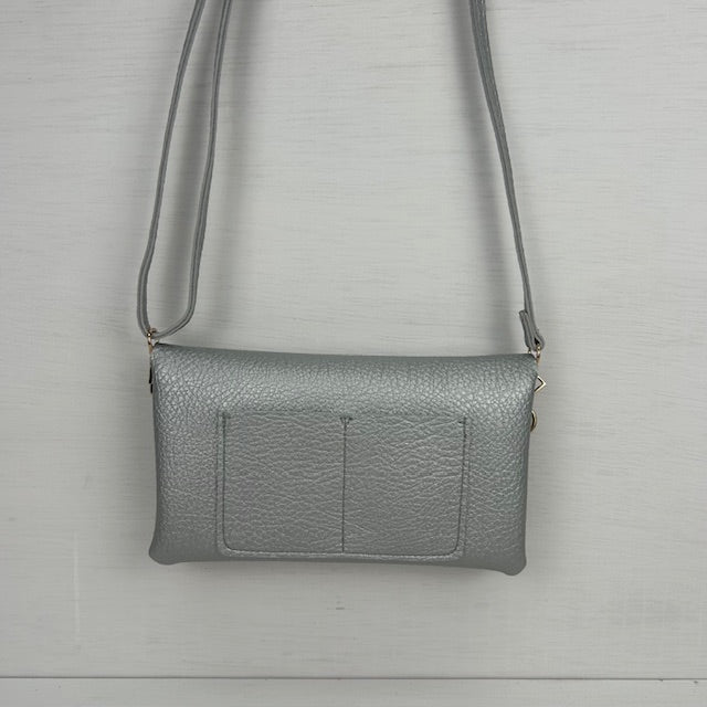 Basic schoudertasje zilver