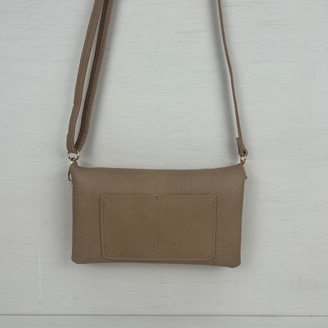 Basic schoudertasje khaki