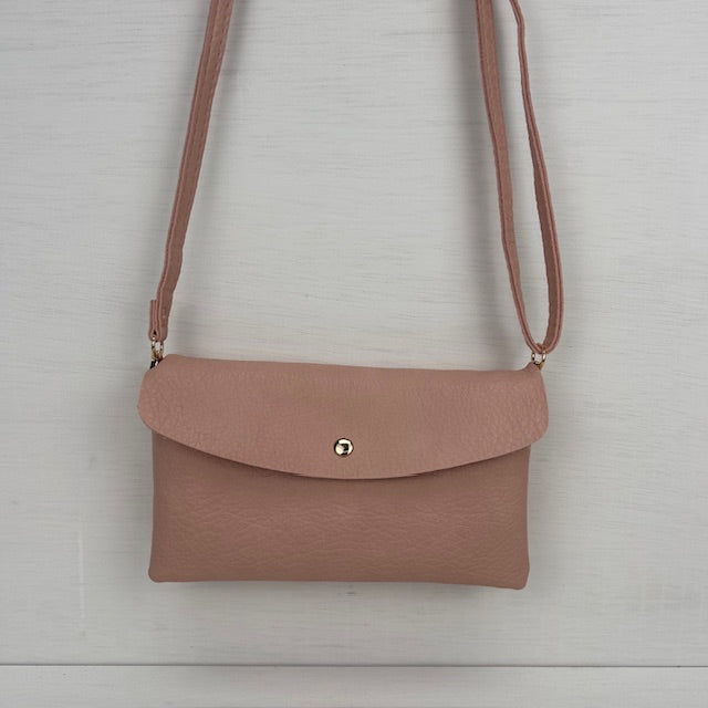 Basic schoudertasje roze