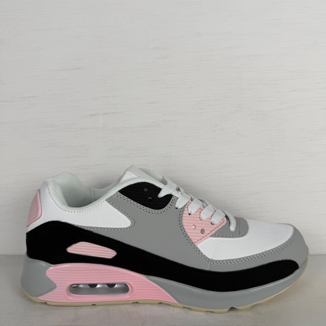 Leuke air sneakers roze grijs