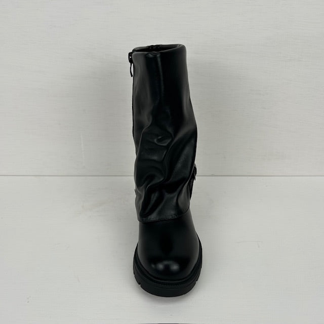 Kids stoere boots zwart (maat 28 t/m maat 35)