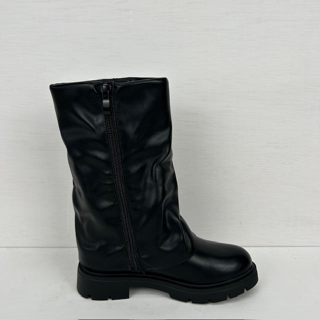 Kids stoere boots zwart (maat 28 t/m maat 35)