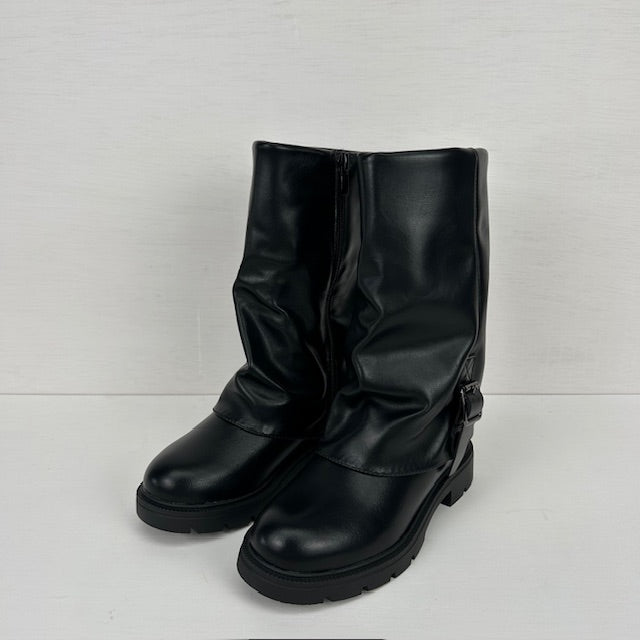 Kids stoere boots zwart (maat 28 t/m maat 35)