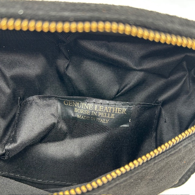 Geweldig real leather schoudertasje zwart