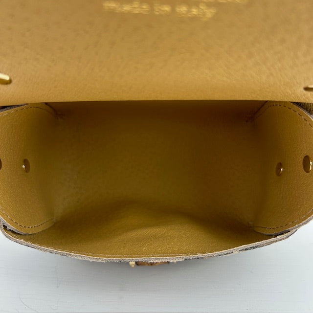 Real leather handtasje panter groot