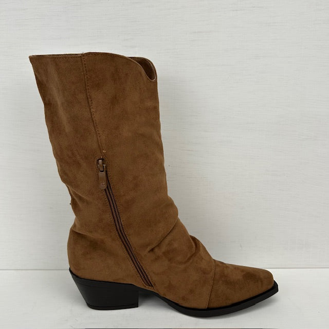 Geweldige cowboylaarzen met franjes camel