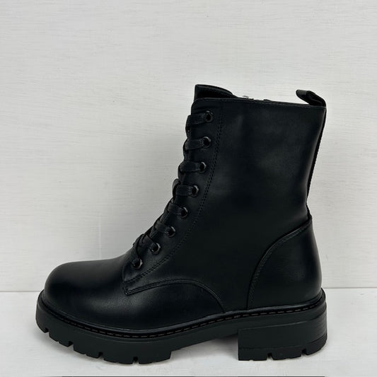 Stoere veterboots zwart