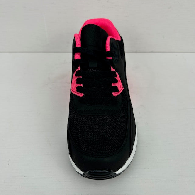 Air sneakers zwart fuchsia