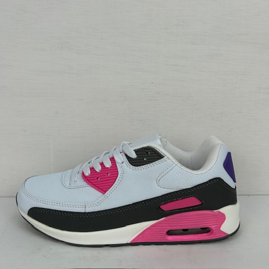 Air sneakers grijs wit paars