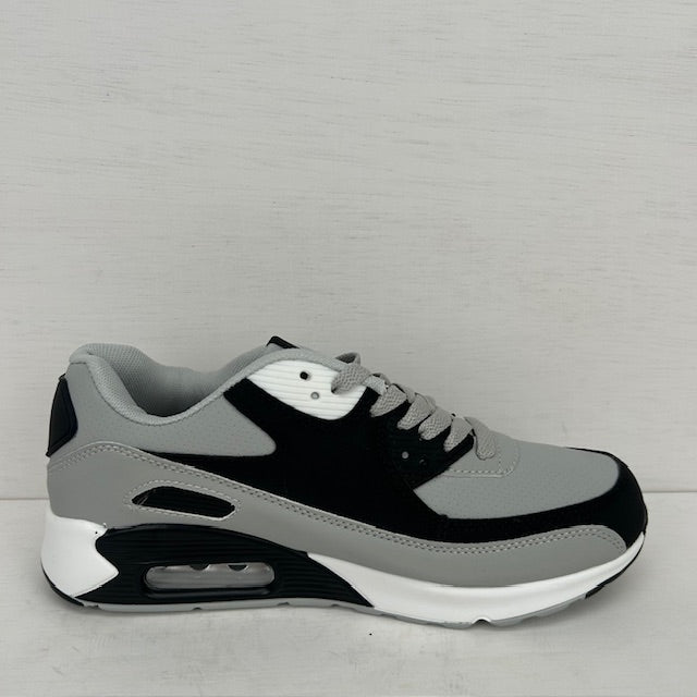 Air sneakers grijs zwart wit (maat 36 t/m 45)