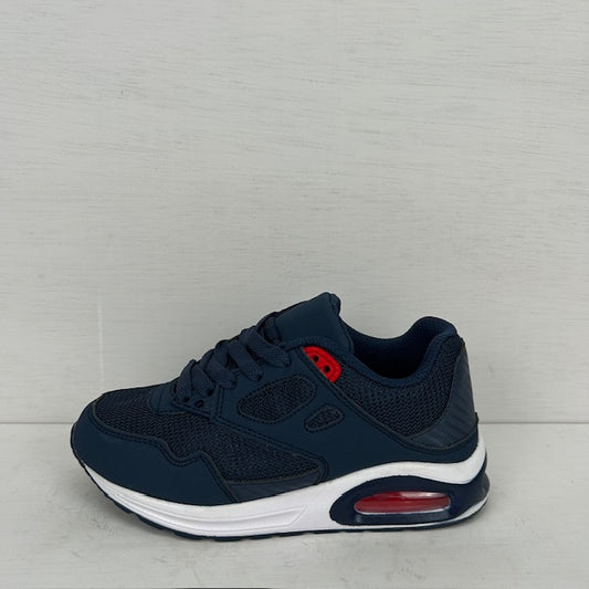 Kids gave air sneakers donkerblauw rood