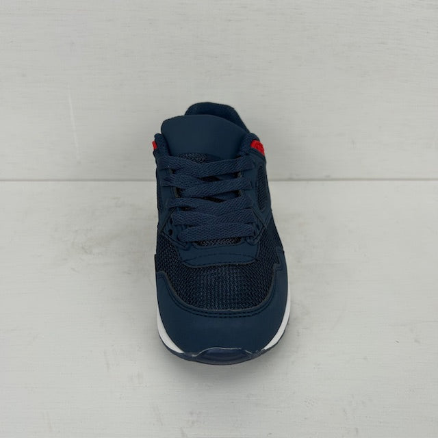 Kids gave air sneakers donkerblauw rood