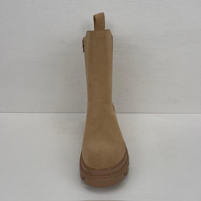 Basic boots met lusjes khaki